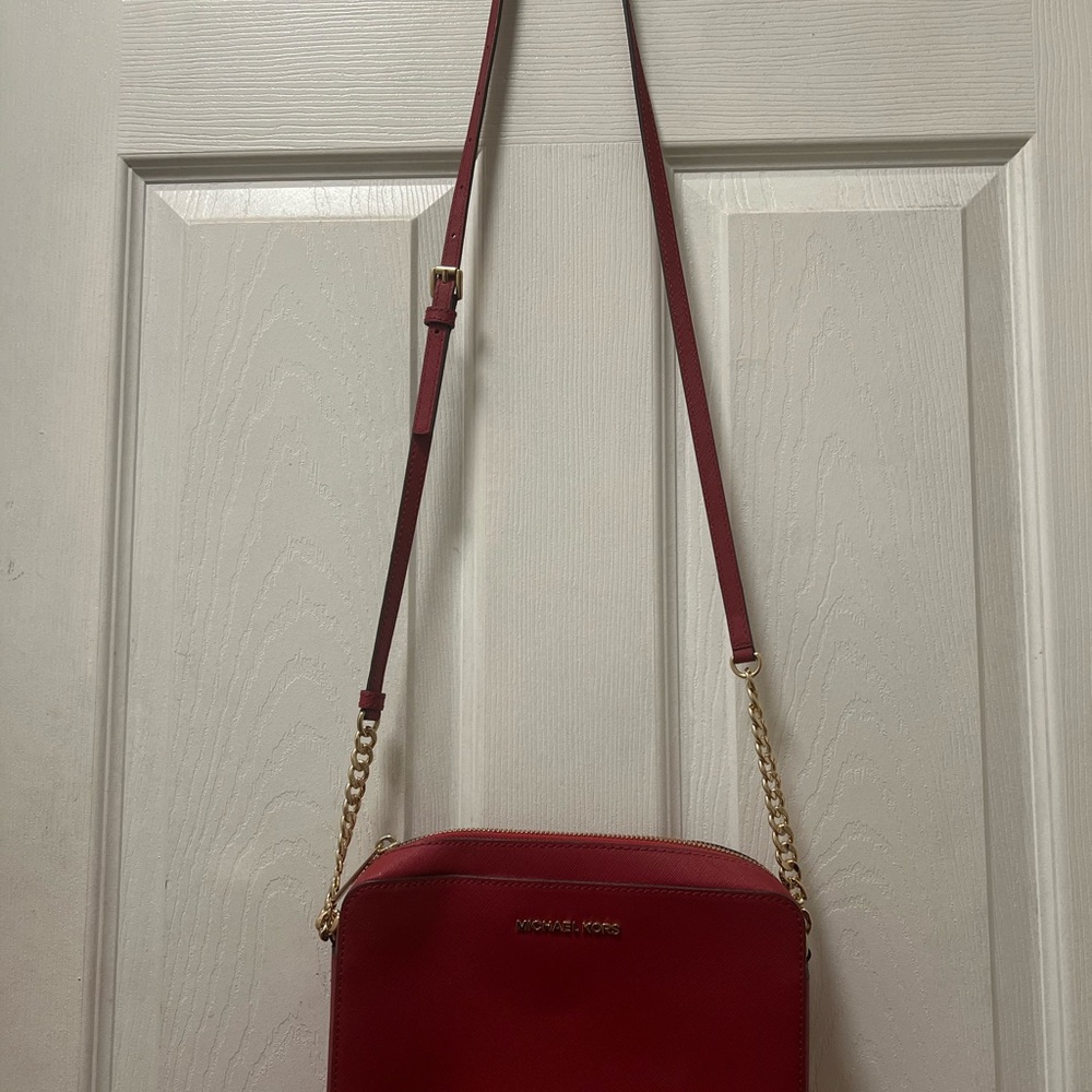 Michael Kors Cherry Red Crossbody Bag